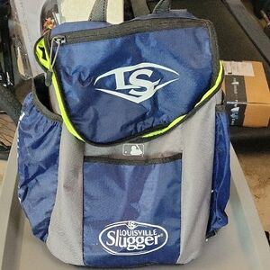 Blue and Gray Kids Baseball Bag